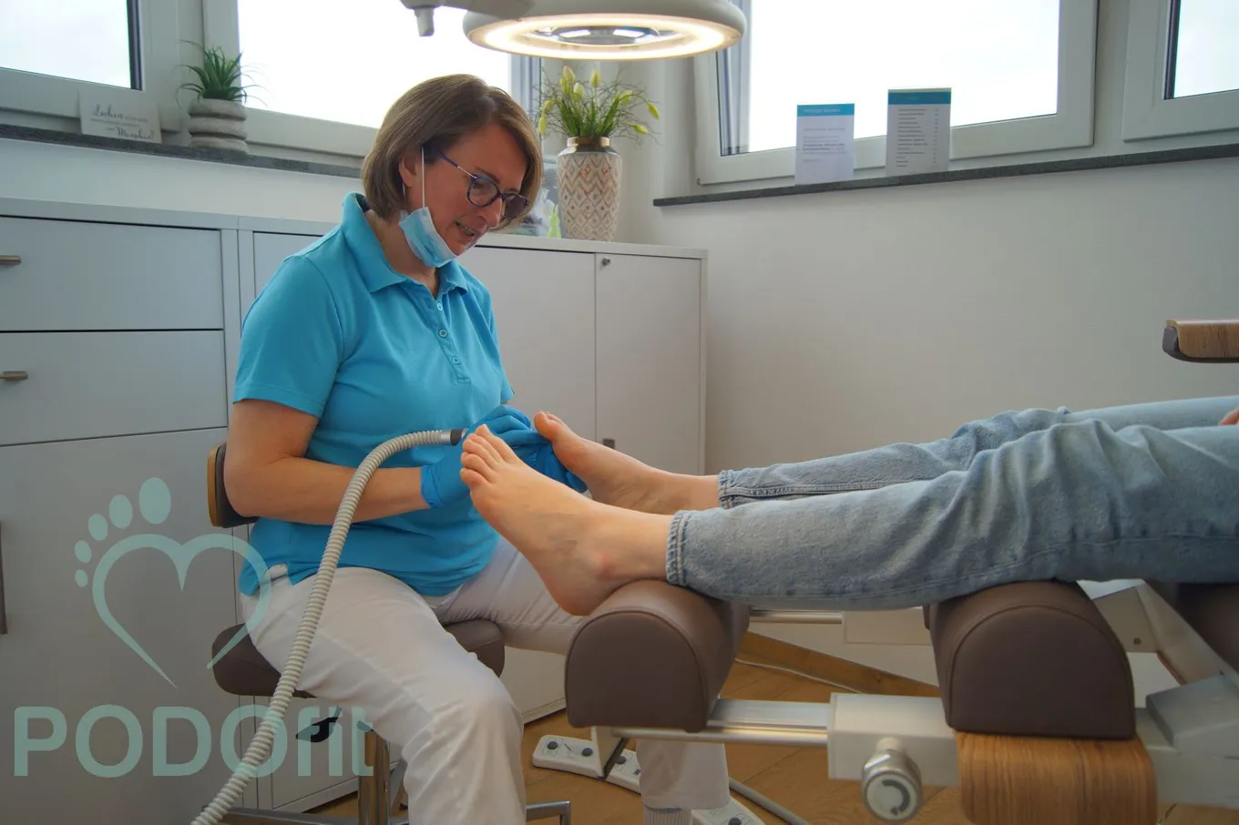 Nagelbearbeitung in der podologischen Behandlung